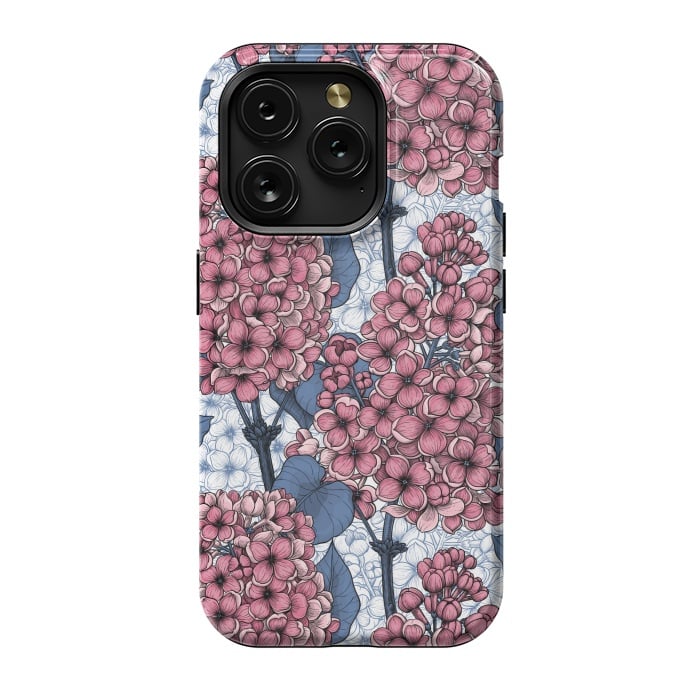 iPhone 15 Pro StrongFit Lilac in pink and blue by Katerina Kirilova