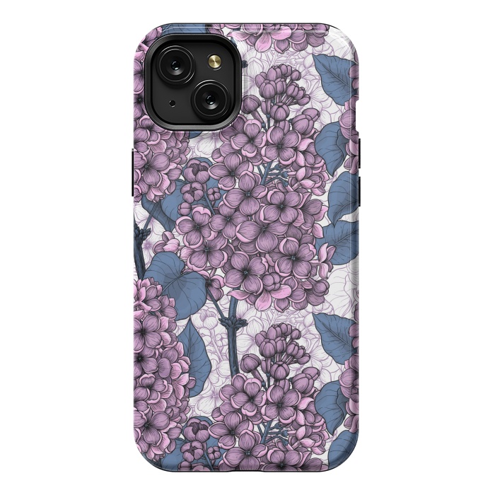 iPhone 15 Plus StrongFit Violet lilacs by Katerina Kirilova