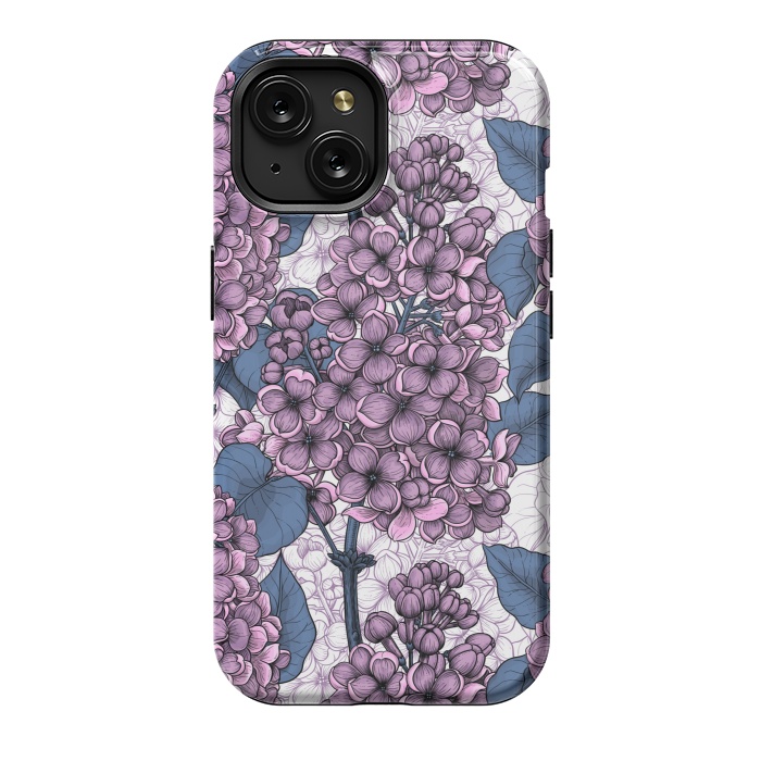 iPhone 15 StrongFit Violet lilacs by Katerina Kirilova