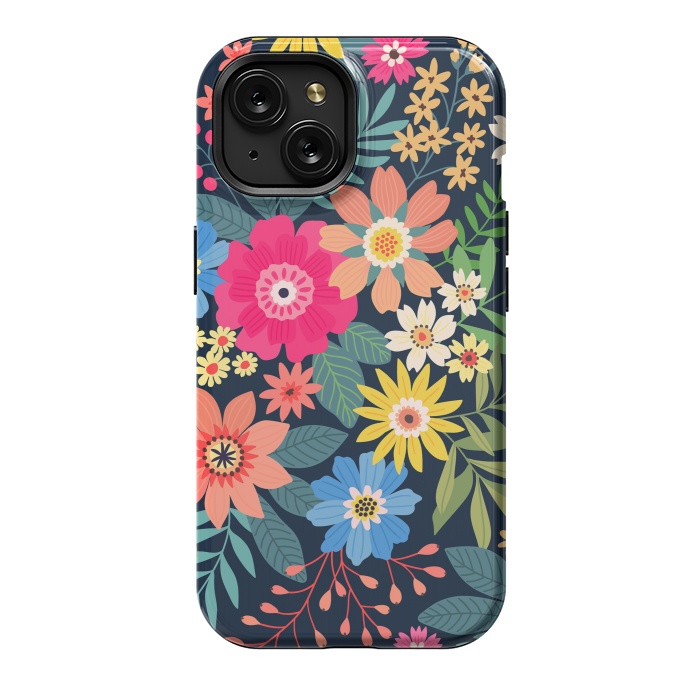 iPhone 15 StrongFit Cute and Beautiful Floral Design Pattern 333 by ArtsCase