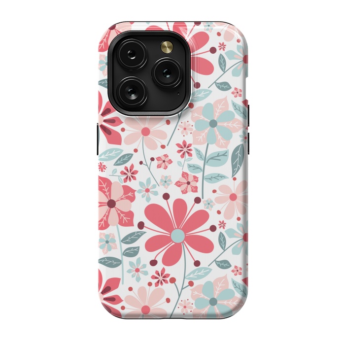 iPhone 15 Pro StrongFit Floral Design 124 by ArtsCase