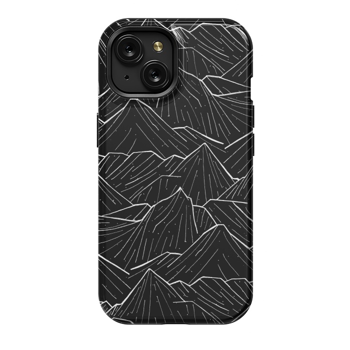 iPhone 15 StrongFit The Dark Mountains by Steve Wade (Swade)
