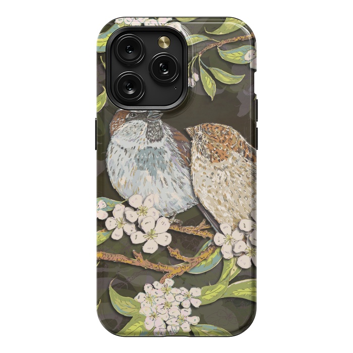 iPhone 15 Pro Max StrongFit Sweet Sparrows by Lotti Brown