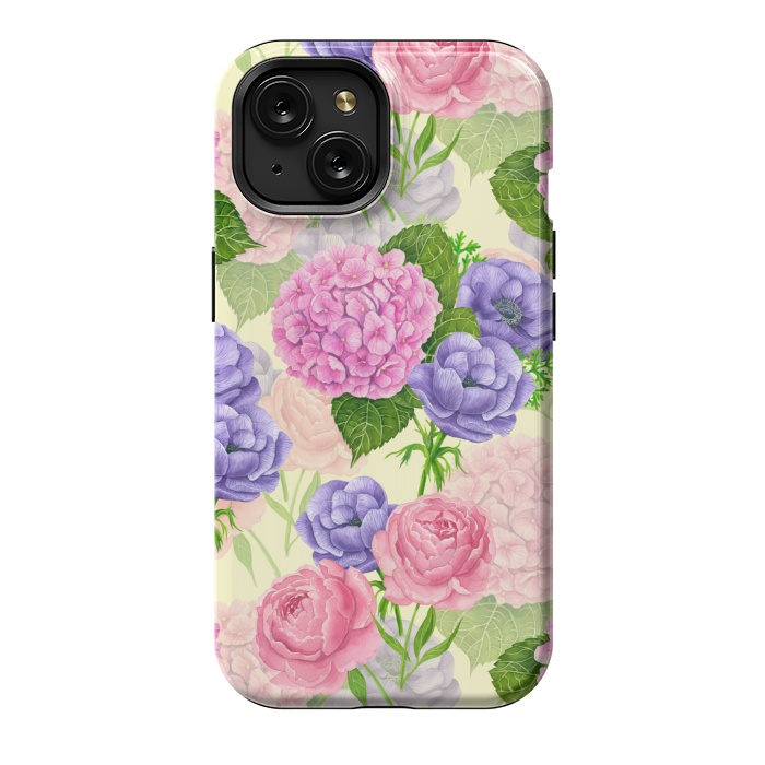 iPhone 15 StrongFit Spring garden watercolor by Katerina Kirilova