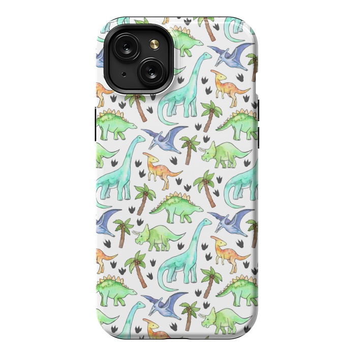 iPhone 15 Plus StrongFit Dino-Mite by Tangerine-Tane