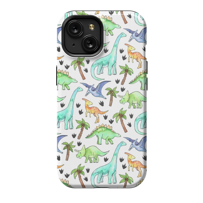 iPhone 15 StrongFit Dino-Mite by Tangerine-Tane