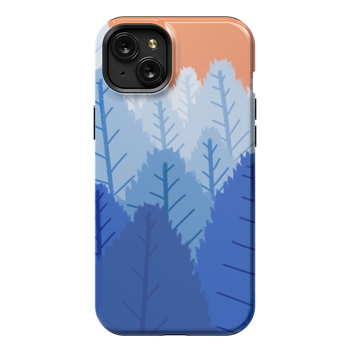 iPhone 15 Plus StrongFit Deep blue forests  by Steve Wade (Swade)