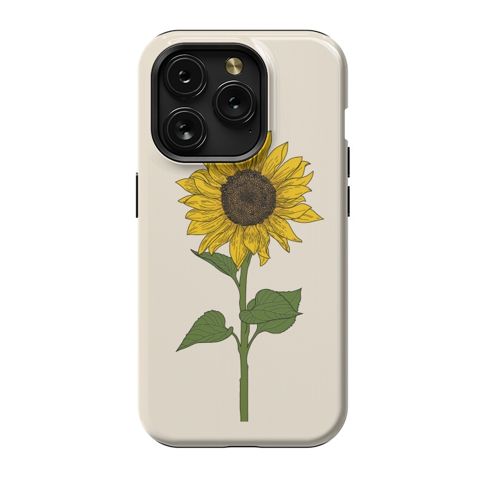 iPhone 15 Pro StrongFit Sunflower by Jms
