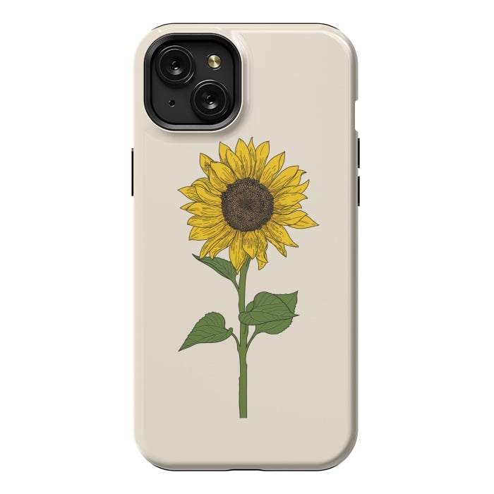 iPhone 15 Plus StrongFit Sunflower by Jms