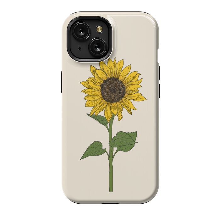 iPhone 15 StrongFit Sunflower by Jms