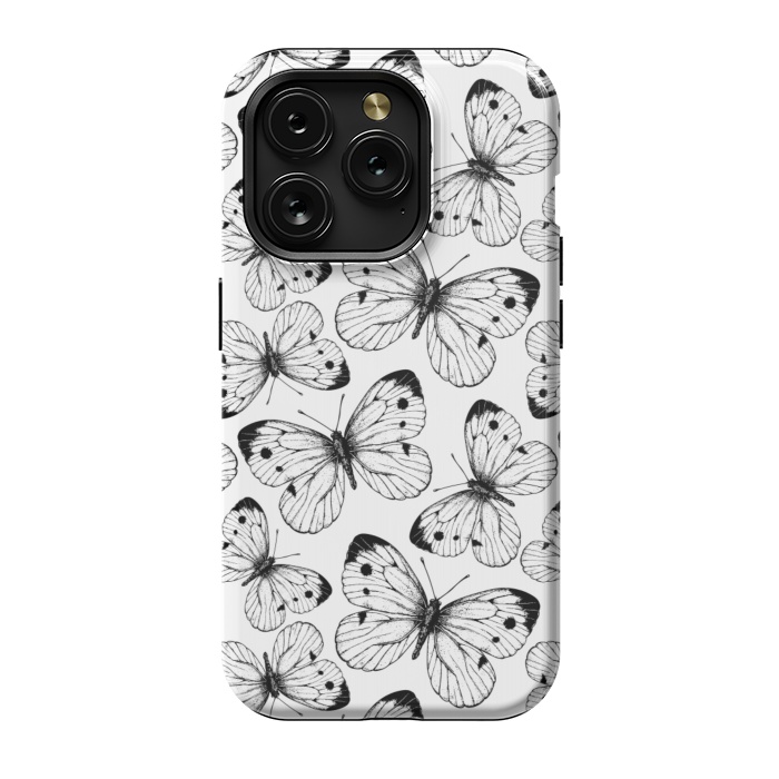 iPhone 15 Pro StrongFit Cabbage butterfly pattern by Katerina Kirilova