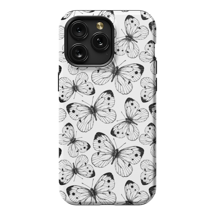 iPhone 15 Pro Max StrongFit Cabbage butterfly pattern by Katerina Kirilova