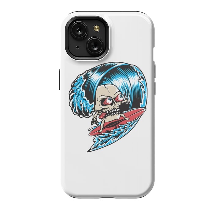 iPhone 15 StrongFit Skull Surfing 1 by Afif Quilimo
