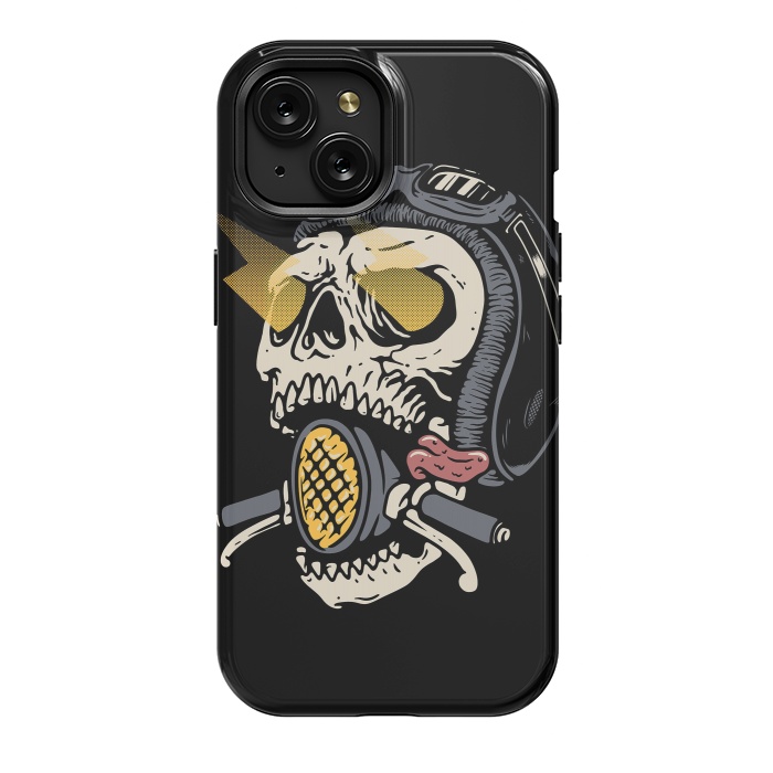 iPhone 15 StrongFit Skull Biker 1 by Afif Quilimo