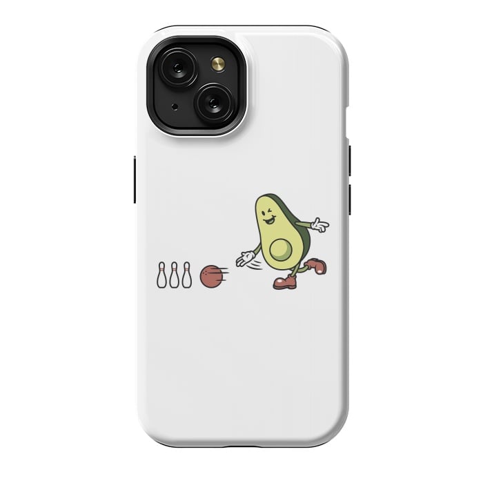 iPhone 15 StrongFit Avocado Playing Bowling by Afif Quilimo