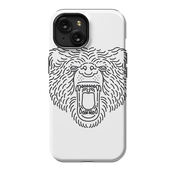 iPhone 15 StrongFit Bear Roar Line by Afif Quilimo