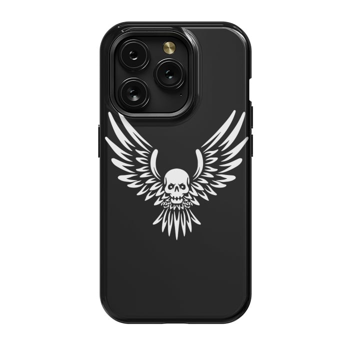 iPhone 15 Pro StrongFit Flying Skull by Afif Quilimo