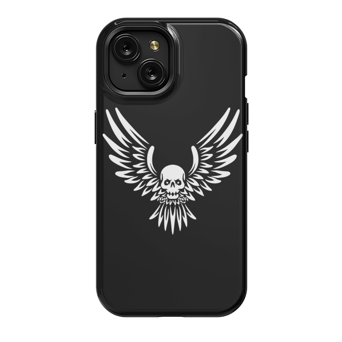iPhone 15 StrongFit Flying Skull by Afif Quilimo