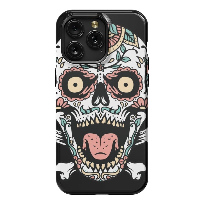 iPhone 15 Pro Max StrongFit Mexican Skull 1 by Afif Quilimo