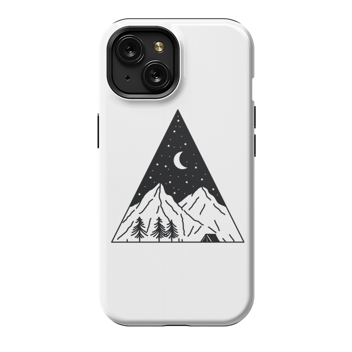 iPhone 15 StrongFit Night Camping Triangle by Afif Quilimo