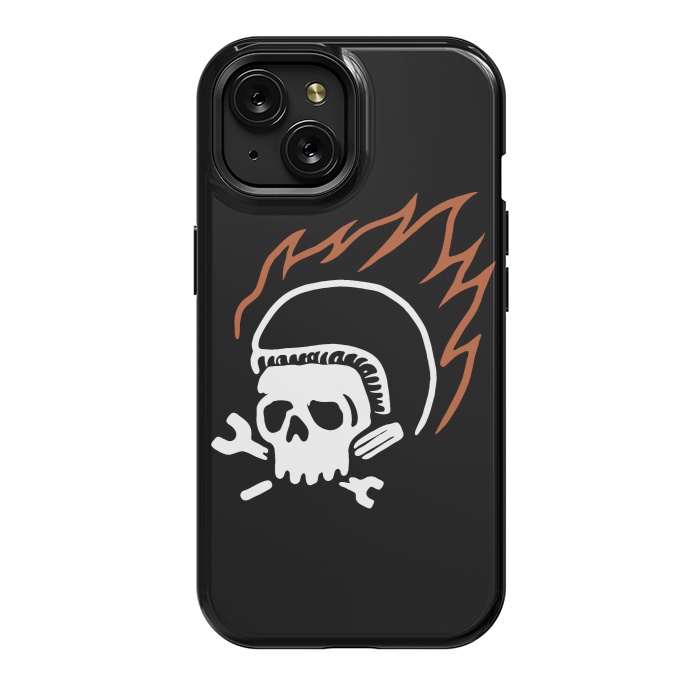iPhone 15 StrongFit Biker Fire by Afif Quilimo