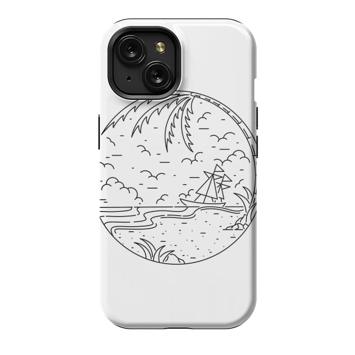 iPhone 15 StrongFit Beach and Ship by Afif Quilimo