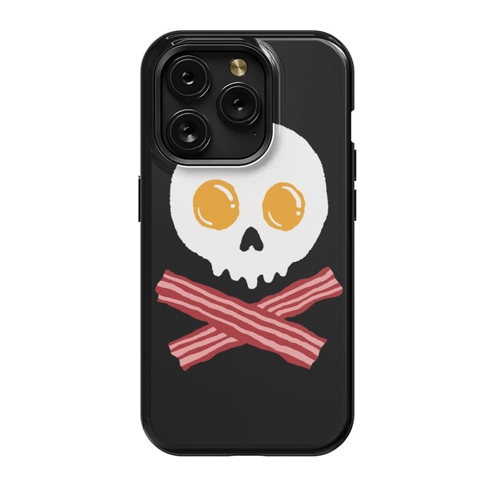 iPhone 15 Pro StrongFit Breakfast Skull by Afif Quilimo