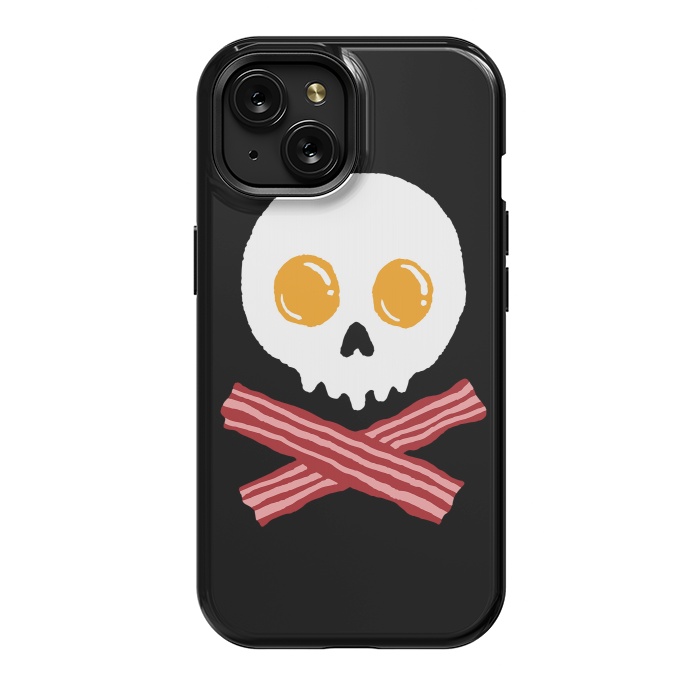 iPhone 15 StrongFit Breakfast Skull by Afif Quilimo