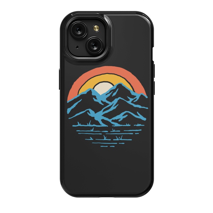 iPhone 15 StrongFit Mountain and Rainbow 1 by Afif Quilimo