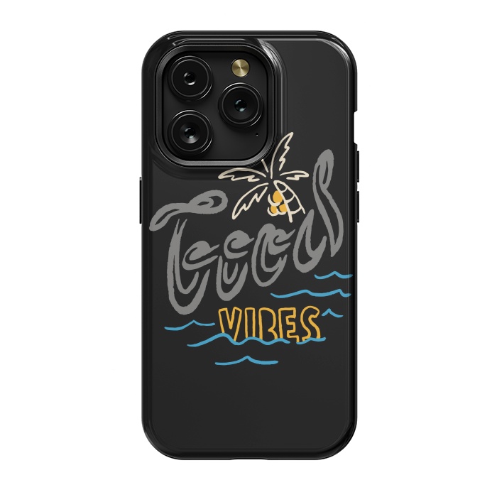 iPhone 15 Pro StrongFit Good Vibes Typo 1 by Afif Quilimo
