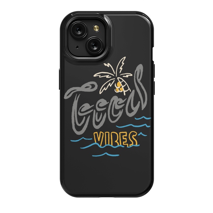 iPhone 15 StrongFit Good Vibes Typo 1 by Afif Quilimo
