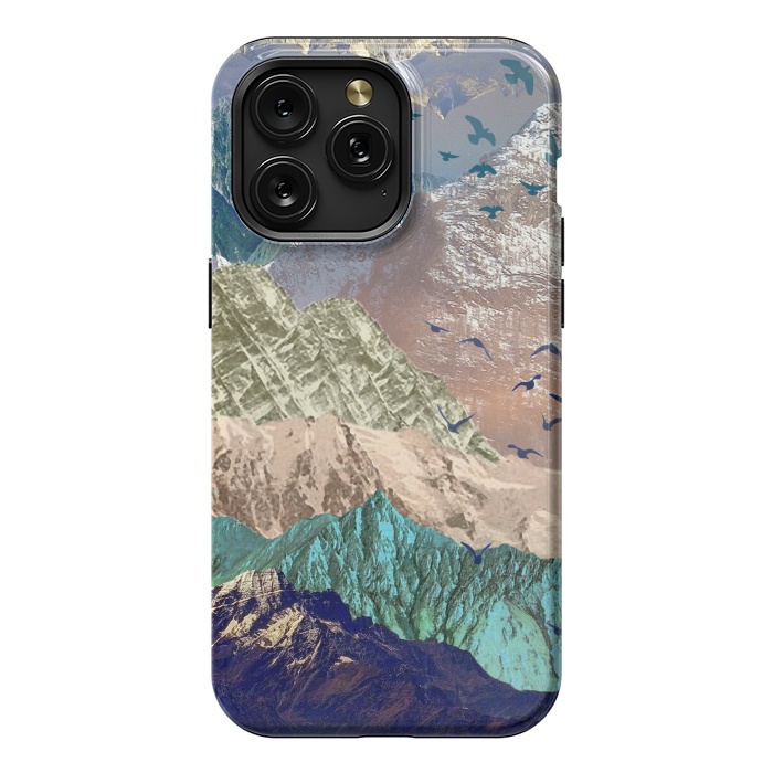 iPhone 15 Pro Max StrongFit Utopia Mountain landscape art by Oana 