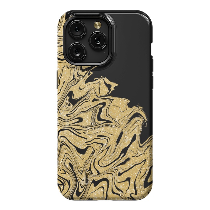 iPhone 15 Pro Max StrongFit Gold marble by Jms
