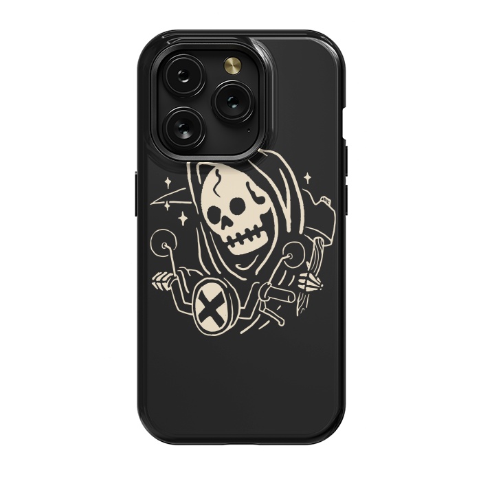 iPhone 15 Pro StrongFit Grim Biker by Afif Quilimo