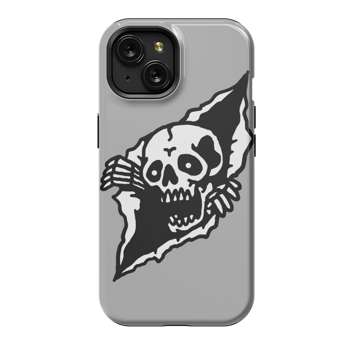 iPhone 15 StrongFit Skull Tearing up by Afif Quilimo