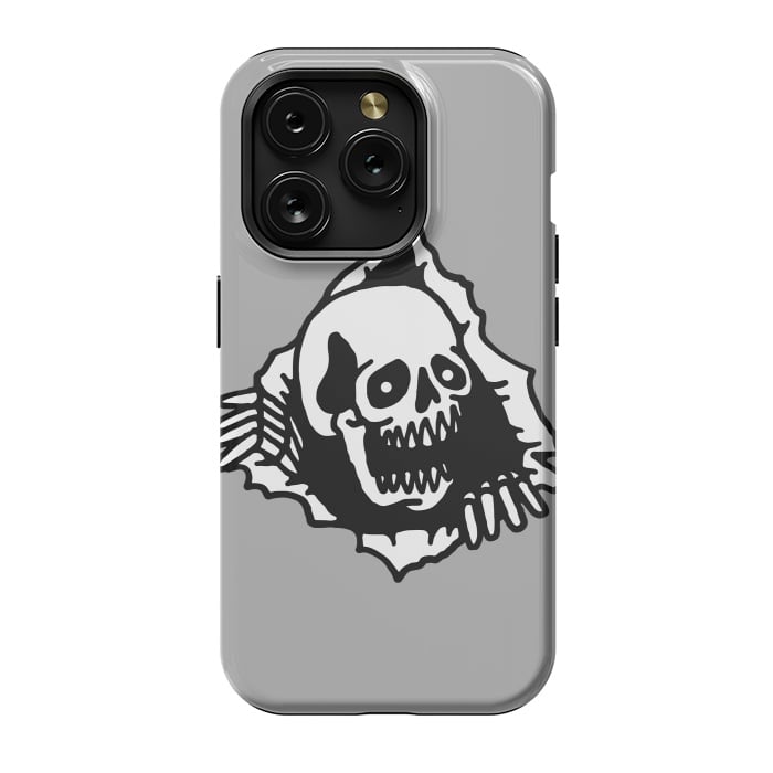 iPhone 15 Pro StrongFit Skull Tearing up 2 by Afif Quilimo