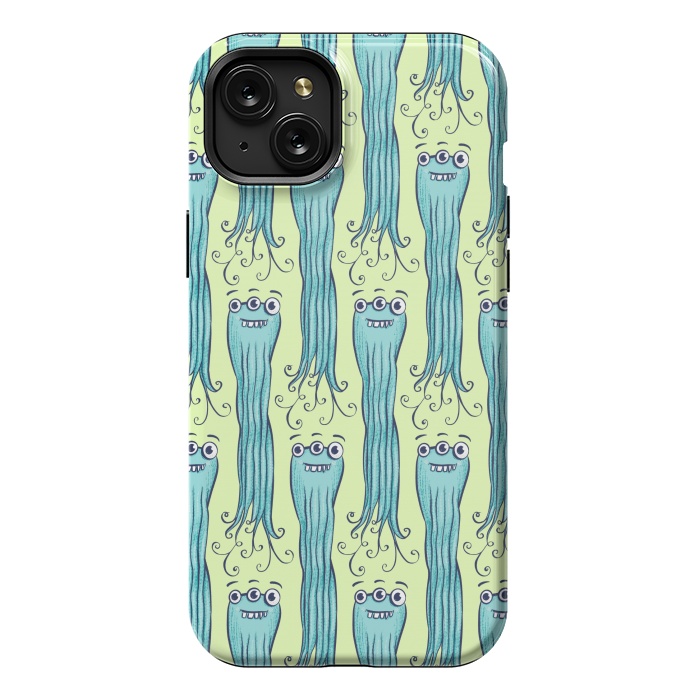 iPhone 15 Plus StrongFit Cute Octopus Sea Monster Character by Boriana Giormova