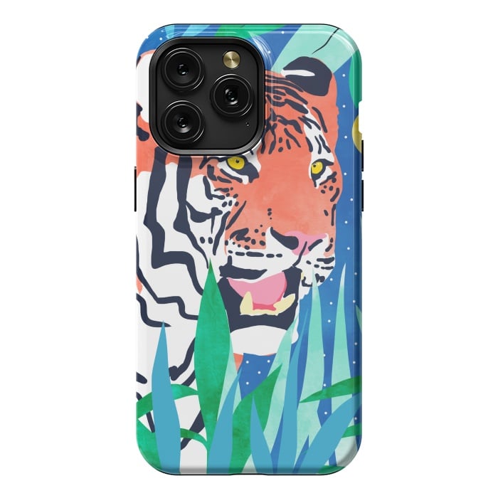 iPhone 15 Pro Max StrongFit Tiger Forest by Uma Prabhakar Gokhale