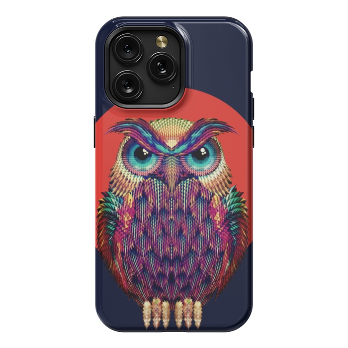 iPhone 15 Pro Max StrongFit Geometric Owl by Ali Gulec