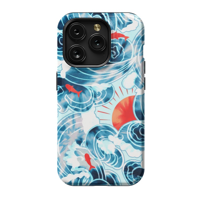 iPhone 15 Pro StrongFit Ocean Tide Dye  by Tigatiga