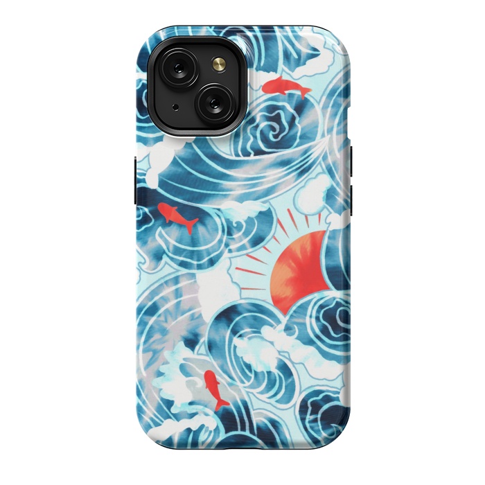 iPhone 15 StrongFit Ocean Tide Dye  by Tigatiga