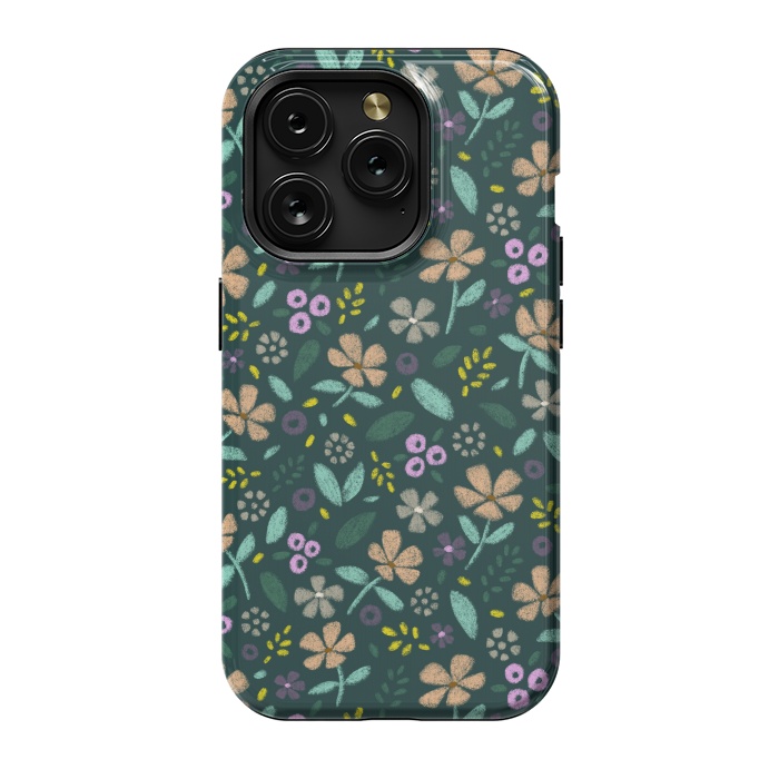 iPhone 15 Pro StrongFit Wildflowers by Tishya Oedit