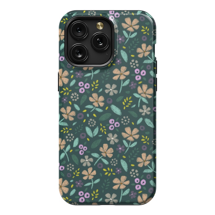 iPhone 15 Pro Max StrongFit Wildflowers by Tishya Oedit