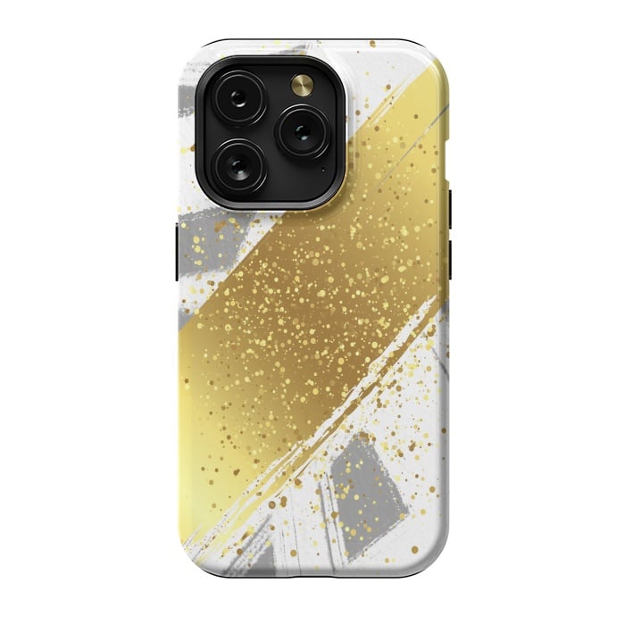 iPhone 15 Pro StrongFit Golden Paint by Martina