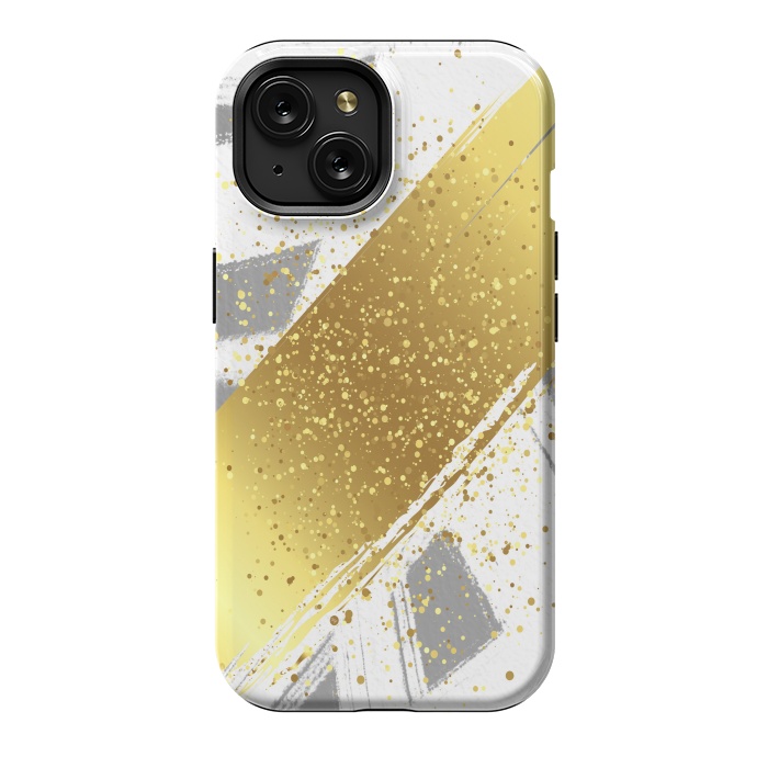 iPhone 15 StrongFit Golden Paint by Martina