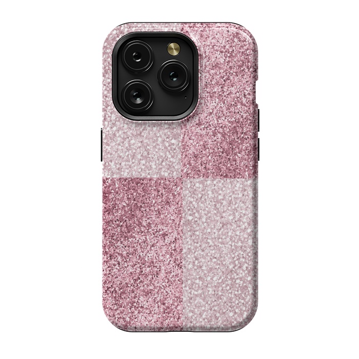 iPhone 15 Pro StrongFit Pink Glitter by Martina