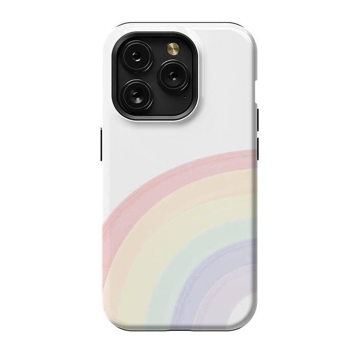 iPhone 15 Pro StrongFit Pastel Rainbow by Martina
