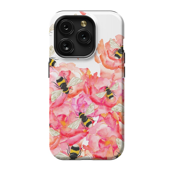 iPhone 15 Pro StrongFit Bee Blossoms by Amaya Brydon