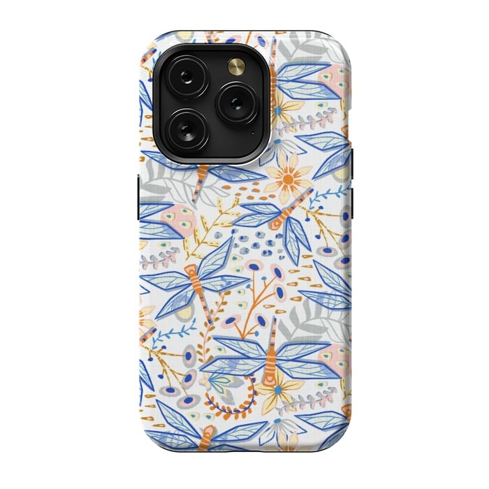 iPhone 15 Pro StrongFit Dandy Dragonflies by Tigatiga