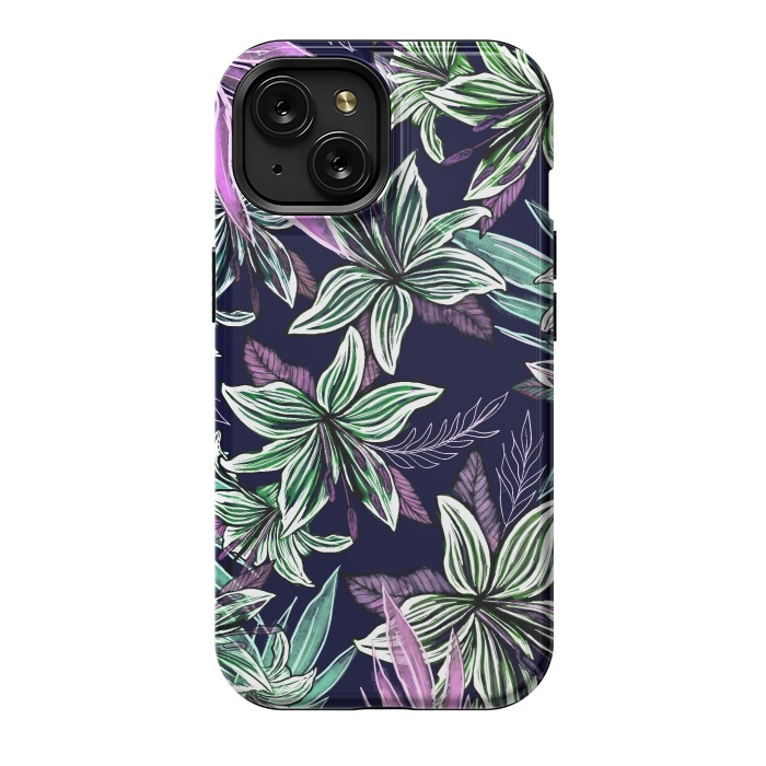 iPhone 15 StrongFit Floral Lilly  by Rose Halsey